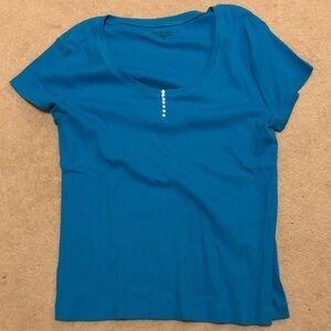 Bay Studio Turquoise Short Sleeve Top